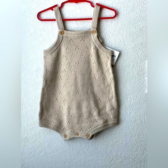 New Little Planet Baby Organic Sweater Knit shortalls - Picture 1 of 10